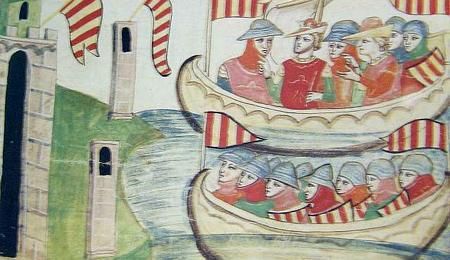 Vespri Siciliani - Pietro III d'Aragona sbarca in Sicilia